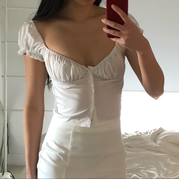 White button up crop tops bundle - Picture 1 of 7